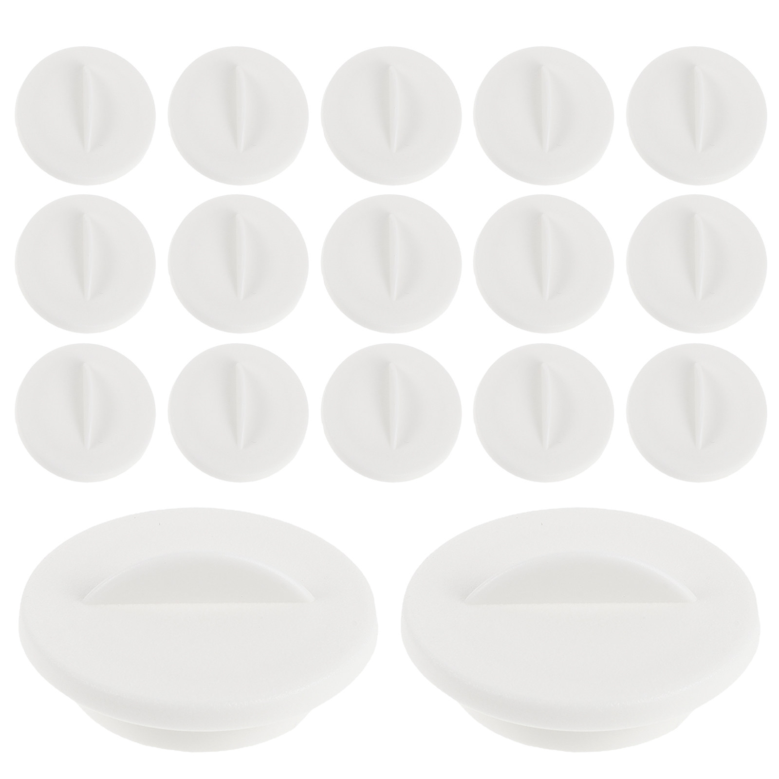 Indoor Garden Kit - 24 szt. Okrągłe białe zaślepki do