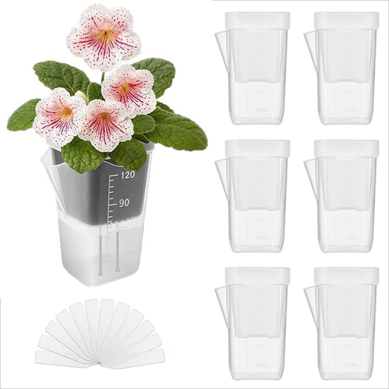 Self Watering Planter - Zestaw 16/32 doniczek samonawadniających – przezroczyste