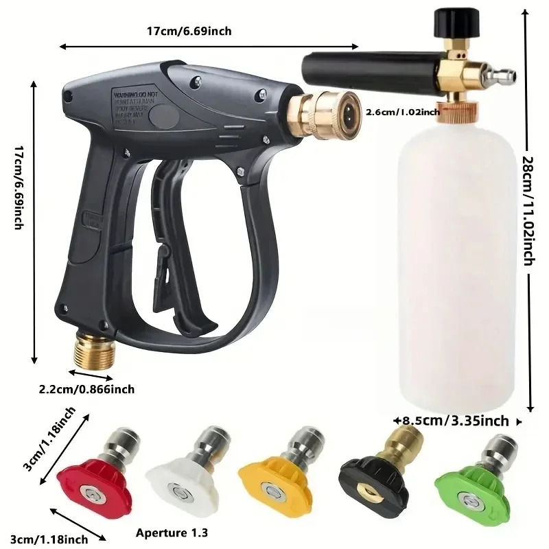 Smart Garden Kit - Pistolet do czyszczenia wysokociśnieniowego 3000PSI M22-14