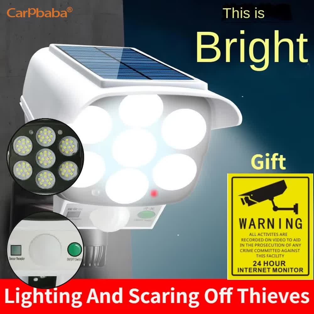 Garden Camera - Zewnętrzna Solarna Lampa Bezpieczeństwa z Czujnikiem